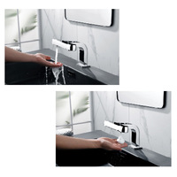 Robinet électrique à technologie avancée pour lavabo de salle de bain à capteur automatique 3 en 1