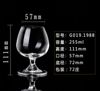 Verre à vin personnalisé en usine, forme unique, verre à brandy, verre à liqueur, verre à shot en cristal