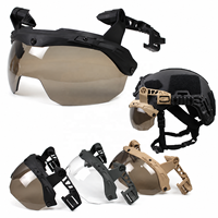 Visière de casque Wendy 3.0 à haute transparence, lentille protectrice rabattable à fixation rapide en PC pour entraînement extérieur, accessoires de casque de sécurité