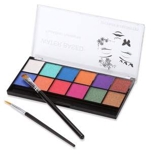 Peinture corporelle et maquillage visage non toxiques personnalisés, huile de peinture sûre pour Halloween, Noël, fêtes, avec pinceau - Product Image 2