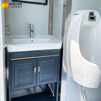 Unités sanitaires mobiles multi-bacs pour événements sportifs et festivals, avec désinfectant pour les mains à service rapide, pour remorques toilettes de sites à fort trafic