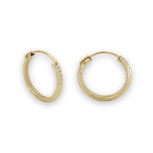 ต่างหูห่วงทรงสามเหลี่ยมสีทอง14K สำหรับผู้หญิงเครื่องประดับยอดนิยมใหม่ - Product Image 4