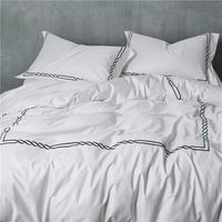 Vente en gros de linge de lit d'hôtel 300 fils 100% coton Parure de lit Draps
