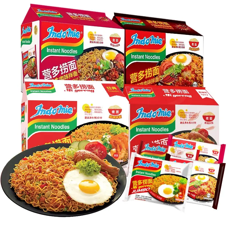 इंडोनेशिया एमआई गोरेंग मूल मसालेदार बीफ स्वाद इंस्टेंट नूडल्स विदेशी नूडल्स इंस्टेंट फूड