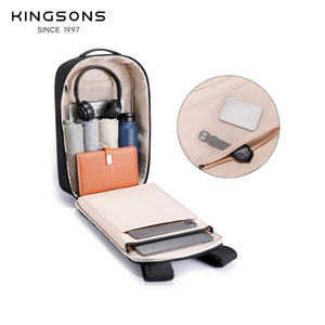 Kingsons Men's Laptop <b>Backpack</b> 20-35L Lightweight <b>With</b> <b>Compartment</b> For College Students Everyday Use - Product Image 1