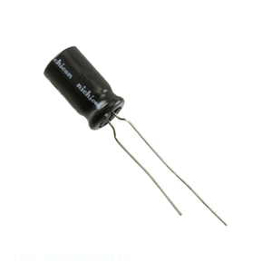 ตัวแทนจำหน่ายอย่างเป็นทางการ UVZ1H470MED1TA ตัวเก็บประจุแบบ Through Hole CAP ALUM 47UF 20% 50V RADIAL TH 47 uF - Product Image 1
