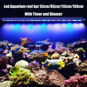 IP65 impermeabile 470nm blu UV Bar Light 54W LED Aquarium Light Strip Reef Coral Plant Fish Tank Lamp crescita illuminazione della serra