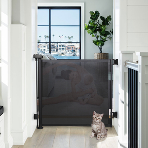 Barrières pour bébé Porte de sécurité en maille personnalisée <span class=keywords><strong>extra</strong></span> <span class=keywords><strong>large</strong></span> Barrières d'escalier Barrière rétractable pour bébé pour enfant - Product Image 6