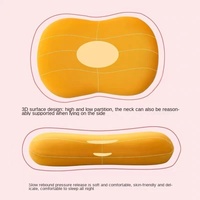 Coussin ventre de chat en mousse à mémoire de forme à récupération lente, ultra-doux et moelleux, avec zones courbées haute et basse, soutien cervical et conception anti-affaissement