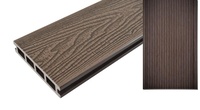 Planches de terrasse extérieures en composite bois-plastique (WPC) à grain de bois profond pour jardin, patio et terrasse