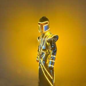 ชุดนักเต้น<span class=keywords><strong>ทหาร</strong></span>โรมันเปลี่ยนสีชุดคอสเพลย์ชุดการแสดงหุ่นยนต์ LED สำหรับไนท์คลับงานบอลรูม - Product Image 2