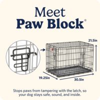Cage en fil métallique pour animaux de petite et moyenne taille, double entrée, verrou de sécurité, plateau amovible, construction pliable, logement intérieur quotidien pour chien, simple