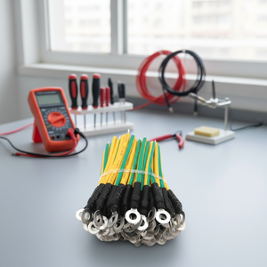 औद्योगिक और विद्युत प्रणालियों के लिए रिंग टर्मिनल के साथ पीले-हरे रंग की पृथ्वी केबल - Product Image 6