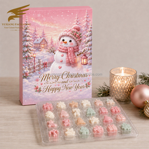 Caja de Calendario de Adviento Personalizada para Ceras Aromáticas de Navidad, Embalaje para Fragancias con Diseño Gratuito de Fabricante Directo - Product Image 1