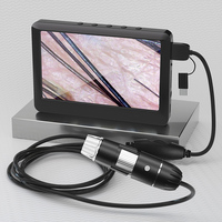 Dearsee - Microscopio Digital con Pantalla LCD de 4.3 Pulgadas, Cámara HD 720P para Piel y Cabello, Lupa
