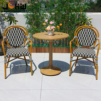 Chaise en rotin personnalisable, moderne et durable, empilable, pour restaurant, café, bistrot, jardin et terrasse