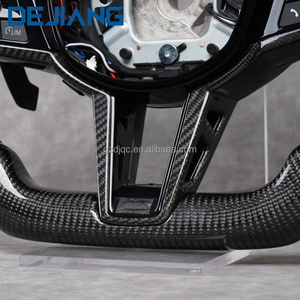 Nuovo Volante in Fibra di Carbonio CS a Fondo Piatto per <span class=keywords><strong>BMW</strong></span> G30 <span class=keywords><strong>G31</strong></span> G20 G32 G01 G02 G87 G80 G82 G42 con LED e Pulsanti M1M2 - Product Image 6