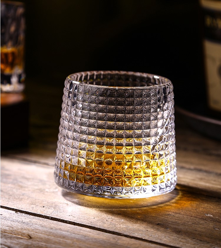Tumbler shot glass clear 160ml drinking glass cup screw shot glasses for whiskey