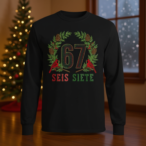 เสื้อยืดแขนยาวลายมีมคริสต์มาส 67 ซีส์ เซียเต้ ซิกซ์ เซเว่น - Product Image 3