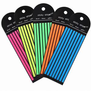 Fluorescent Color Highlighter Strips Self-Adhesive Transparent Note Paper Tabs Note Annotating School Office Home Use Brand - Product Image 1