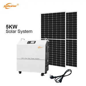 golden supplier full package off grid complete set for home solar energy system power kit 5kw 5000 watts W