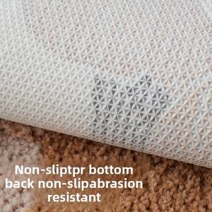 <span class=keywords><strong>Tapis</strong></span> tufté à poils longs floraux en mousse floquée, <span class=keywords><strong>tapis</strong></span> de sol tufté de forme irrégulière, couverture de chevet avec fond antidérapant - Product Image 3