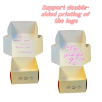 Cadeau en carton personnalisé Beignet Bagels Sandwich togo Emballage pliable Boîte à biscuits pour croissants pâtisseries à emporter Boîtes de boulangerie