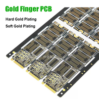Fabrication de circuits imprimés Gold Finger PCB sur mesure, FR4 ENIG, placage or dur, fabrication de circuits imprimés plaqués or, Gerber