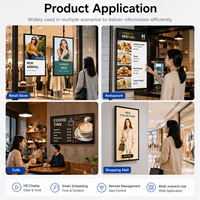 Écran interactif double face de 49 pouces pour affichage publicitaire, adapté à l'intérieur et à l'extérieur