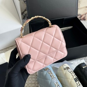 Quilted Handbag 5 Inch Sky Blue Vertical <b>Square</b> Cover Type Portable Women's Shoulder Bag Crossbody Bag - Product Image 5