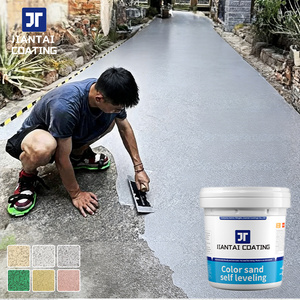 พื้นทรายสีอีพ็อกซี่สำหรับสำนักงาน พื้นทรายสีเคลือบผิว ทาสีด้วยแปรงได้ง่าย สีทาพื้นลายหินอ่อน - Product Image 1