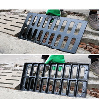 Grille de couvercle de regard en fonte ductile EN124 Hangxing, modèle 400*600, du fabricant professionnel, pour la sécurité routière et le drainage des routes