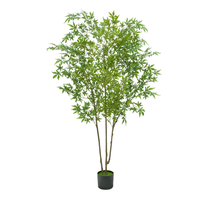 Arbre d'érable artificiel en PVC personnalisé et plante verte pour la décoration intérieure commerciale et l'aménagement paysager