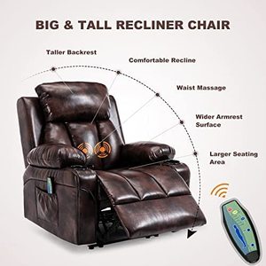 Ghế tựa bằng da PU, Ghế tựa rộng bằng da PU dành cho người chơi đơn Ghế sofa rạp hát tại nhà cho phòng khách - Product Image 5