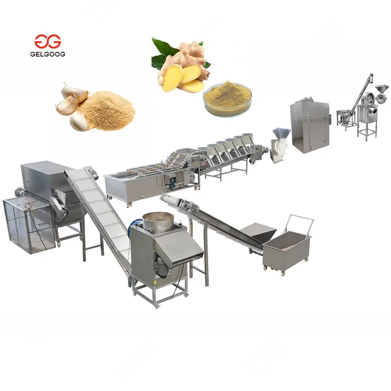 Automatic Ginger Processing Plant Garlic Powder Making Machinery Price