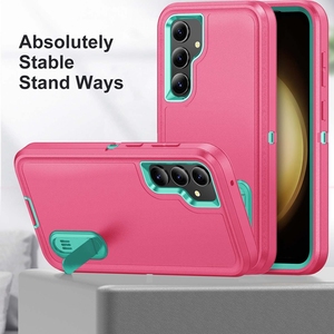 360 Protection complète du corps antichoc robuste armure pour <span class=keywords><strong>Samsung</strong></span> <span class=keywords><strong>Galaxy</strong></span> S23 FE F14 Fold6 lip6 <span class=keywords><strong>55</strong></span> béquille coque de téléphone - Product Image 4