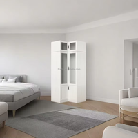 Armoire d'angle multifonctionnelle moderne en forme de L à angle droit pour la maison chambre à coucher salon hôtels centres commerciaux meubles de maison polyvalents