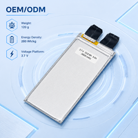 Cellule sans anode au lithium métallique avancée 280W/kg 3.7V 9000mAh, cellule souple à décharge pour projets de drones industriels