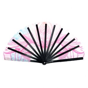 พัดลมมือถือไม้ไผ่ขนาดใหญ่แบบกำหนดเองสำหรับโฆษณา ลดราคาพิเศษ - Product Image 2