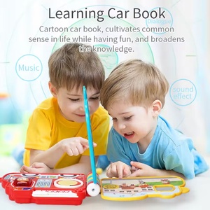 Giocattoli Educativi per Bambini in Età Prescolare, Libro Musicale Elettronico con <span class=keywords><strong>Auto</strong></span> della Polizia, Libro Didattico per Bambini con Suoni di Autobus e <span class=keywords><strong>Auto</strong></span> - Product Image 3