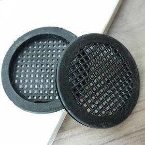 Grilles de ventilation rondes en maille respirante en plastique blanc et noir pour armoires et placards - Product Image 3