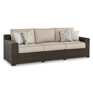 Muebles de Jardín de Mimbre de Ratán de Diseño Minimalista, Conjuntos de Sofá <span class=keywords><strong>y</strong></span> <span class=keywords><strong>Mesa</strong></span> Elegantes con Cojines - Product Image 6