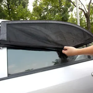 TIROL 블랙 유니버설 사이드 창 태양 그늘 메쉬 그물 UV 보호 자동차 앞 유리 창 양산 자동차