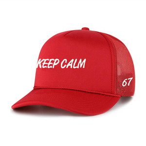 5 Casquettes Trucker en Mousse Snapback Haute Qualité, Vente en Gros, Logos Brodés Personnalisés, Lettres, Unisexe Adulte, Casquettes de Golf Rouges avec Cordon pour Activités - Product Image 1