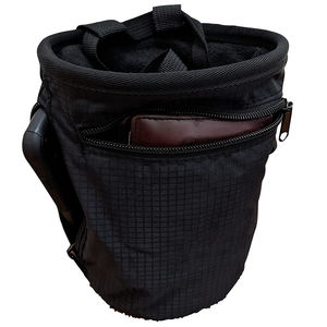 Sac à craie d'escalade durable avec ceinture, boucle pour brosse et poches zippées, pochette à craie pour le disc golf - Product Image 6