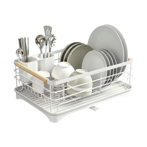 Égouttoir carré pour bols, assiettes, plats, séchage rapide, support de rangement de cuisine sans accessoires YW1014 - Product Image 5