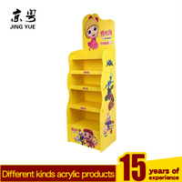 Présentoir de table en carton publicitaire de taille personnalisée à 5 étages étagère de magasin de détail support de sol en papier ondulé pour aliments pour animaux de compagnie