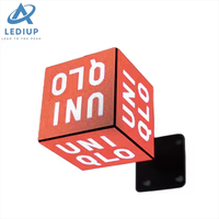 LEDIUP alta definición LED multi cara cubo LED publicidad caja de luz pantalla tienda señalización pantalla