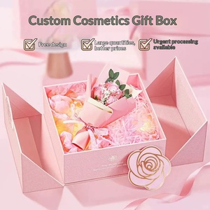 Custom Foldable <b>Book</b>-Style Makeup Gift <b>Box</b> with Double Doors & Magnetic Closure for International Shipping - Product Image 4