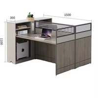 Pas cher 4 8 personnes Bureaux Postes de travail du personnel Meubles Centre d'appel Partition Équipe Bureau Cabine Mélamine Poste de travail Bureau